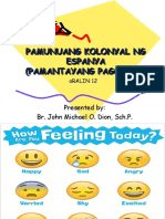 Pamunuang Kolonyal Ng Espanya(Pamantayang Pagganap