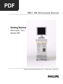 Getting Started: HD11 XE Ultrasound System