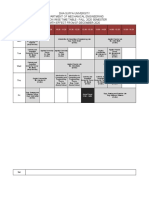 Dha Suffa University Department of Mechanical Engineering Section Wise Time Table - Fall 2020 Semester With Effect From 07-December-2020