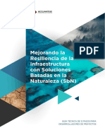 La Resiliencia de La Infraestructura Con Soluciones Basadas en La Naturaleza SBN PDF