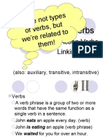 We're N Ot Types of Verbs, But We're Re Lated To Them!