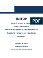 Informe definitivo sobre la gestión de Inefop
