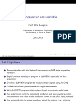 Data Acquisition and Labview: Prof. R.G. Longoria