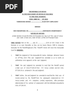 Amendment of Judgement Decree or Order