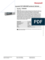 Fire Brigade Indicating Panel FAT 3000-EDP Protocol, German: Part-No. FX808380