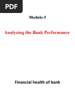 Financial Health of Banks