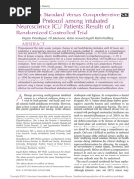 Effects of A Standard Versus Comprehensive Oral Care Protocol Among Intubated Neuroscience ICU Patients: Results of A Randomized Controlled Trial