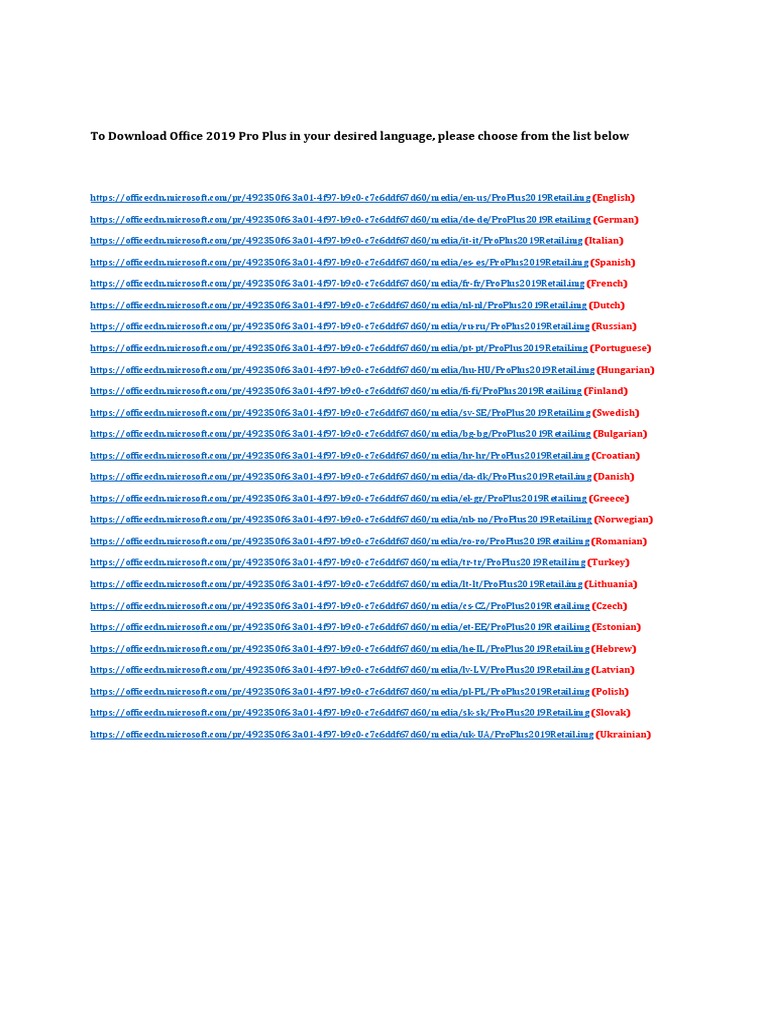 Links For Office 2019 Pro Plus | PDF | Europe Travel | Semiotics