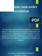 Spearman Rank Order Correlation