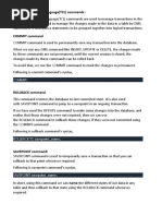 Unit 2 TCL Commands