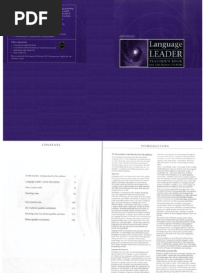 Language Leader. Advanced. Teachers Book PDF | PDF