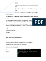 Command Line Arguments