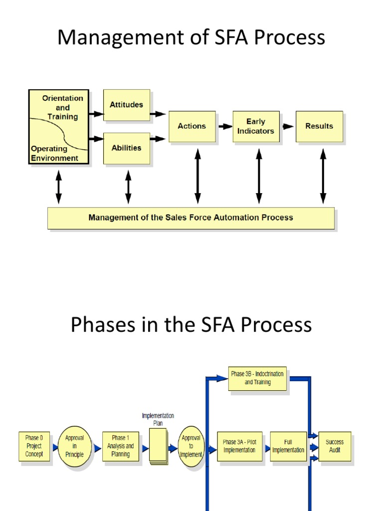 Management of SFA Process | PDF