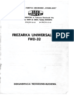 DTR Frezarka Uniwersalna FWD32 - Cała (tekst z rysunkami)