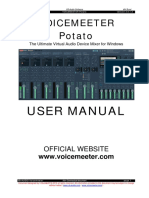 Voicemeeter Potato: User Manual