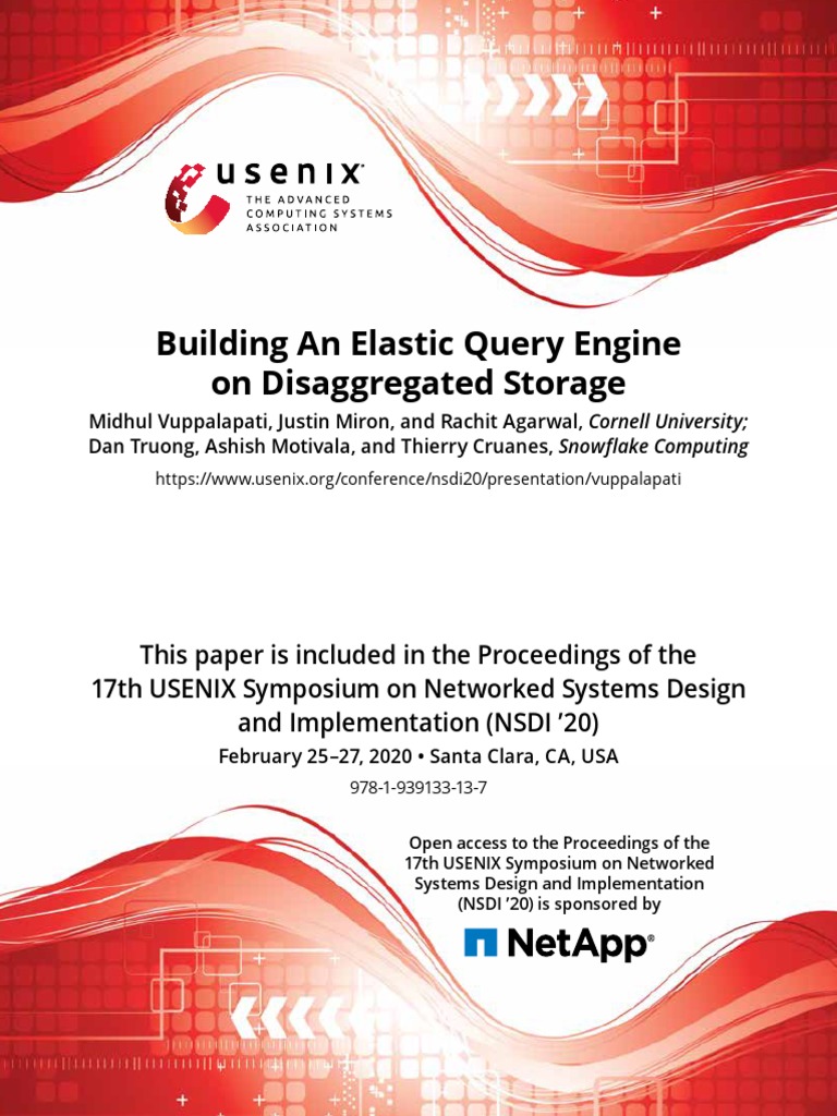 Building An Elastic Query Engine On Disaggregated Storage | PDF | Cache ...