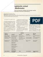 Estado de La Legislacion Actual Sobre Plantas Medicinales PDF