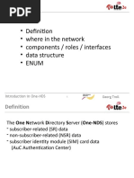 Definition - Where in The Network - Components / Roles / Interfaces - Data Structure - Enum