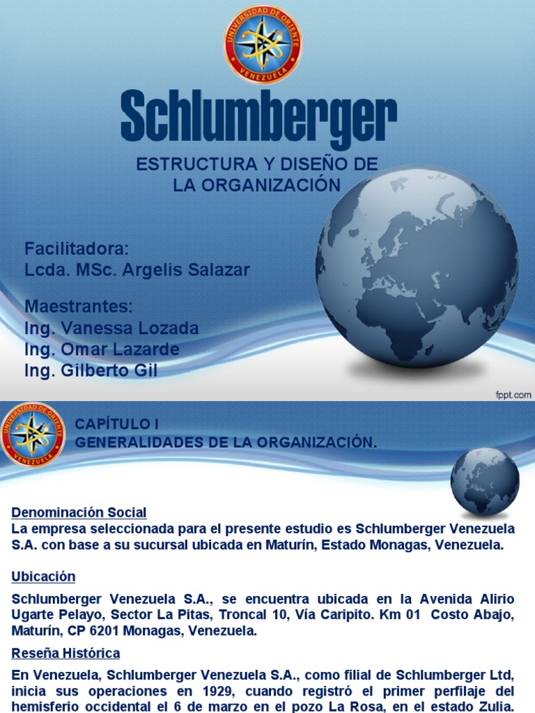 Estructura Organizacional de Schlumberger | PDF | Planificación | Economias