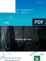 Excel For Analytics Nivel 1 - Sesión 1