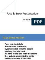 Face & Brow Presentation: DR Aditi Bobade