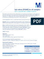 Fatty Acid Methyl Esters (FAME) in Oil Samples: EN ISO 12966-2:2011 and EN ISO 12966-4:2015
