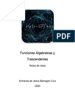 Funciones Algebraicas y Trascendentes (NOTAS de Curso)