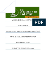 ASSIGNMENT OF ACCOUNTING II JJJJ