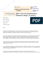 D21 Carta Presentacion A Manuel Campo (2 Cartas)