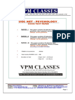 Ugc Net - Psychology - Free Solved Paper - English Version PDF