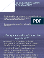 FUNDAMENTOS DE LA DESINFECCI N Diapositivas
