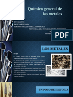 Química General de Los Metales.