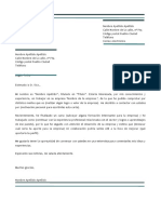 Carta de Autocandidatura en Word