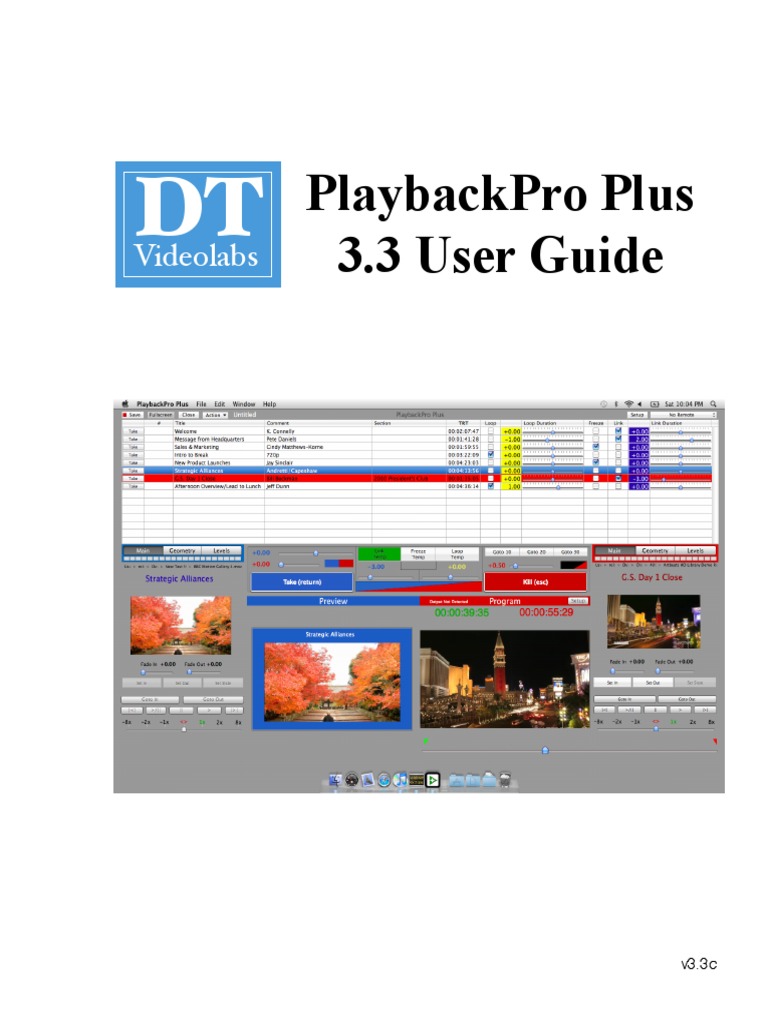 PlaybackPro Plus 3.3 User Guide | PDF | Computer Network | Synchronization