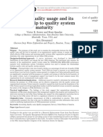 Cost of quality usage and its relationship to quality system maturity.pdf