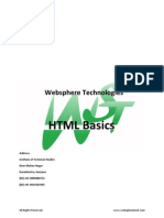 HTML Basics: Websphere Technologies