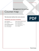 Course Map: Intermediate Management Accounting