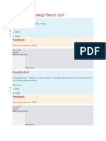 Operations Strategy Basics Quiz: Feedback