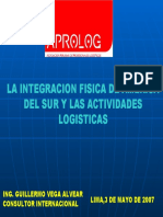 La Integracion Fisica de America Latina y Las Actividades Logisticas PDF
