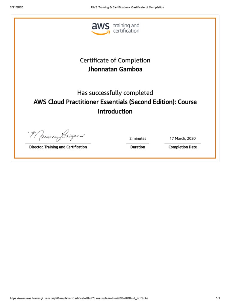 1-AWS Training & Certification - Course Introduction | PDF | Computers