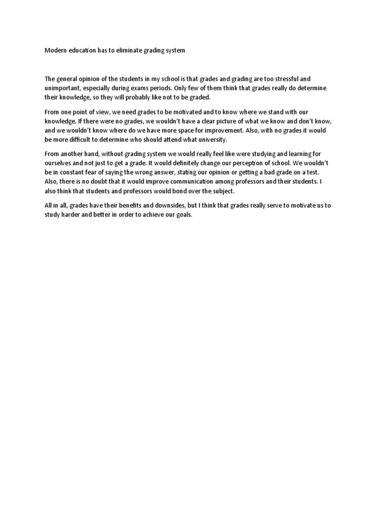 Rethinking the Grading System in Education | PDF