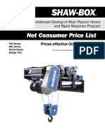 Net Consumer Price List: Shaw-Box