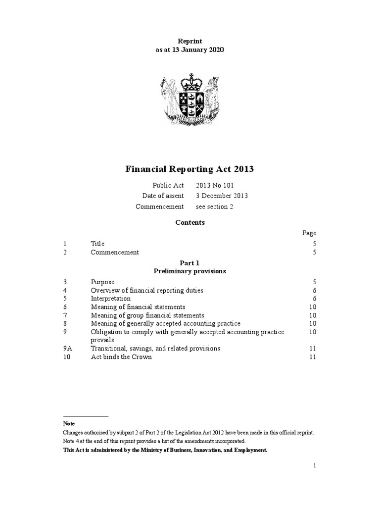 Financial reporting act 2013 pdf financial statement audit