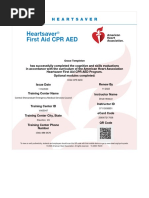 Heartsaver Roster | PDF | First Aid | Cardiopulmonary Resuscitation