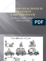 Ethical and Legal Issues in The Patient Care Continuum: Dr. Hector Gerard C. Belisario ABCD Law Firm