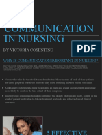 Communication in Nursing: by Victoria Cosentino
