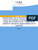 Argumentaire Syphilis VD PDF