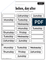 Days of The Week Worksheets PDF