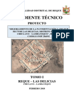 Caratula Mejoramiento de La Pavimentacion - Las Delicias PDF