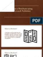 Create A Brochure Using Publisher